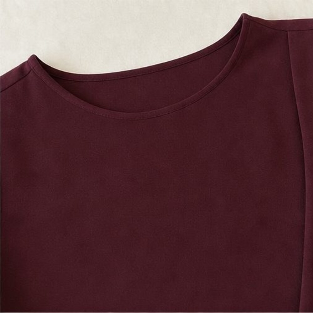Burgundy Ruffle Blouse - Picture 4 of 6